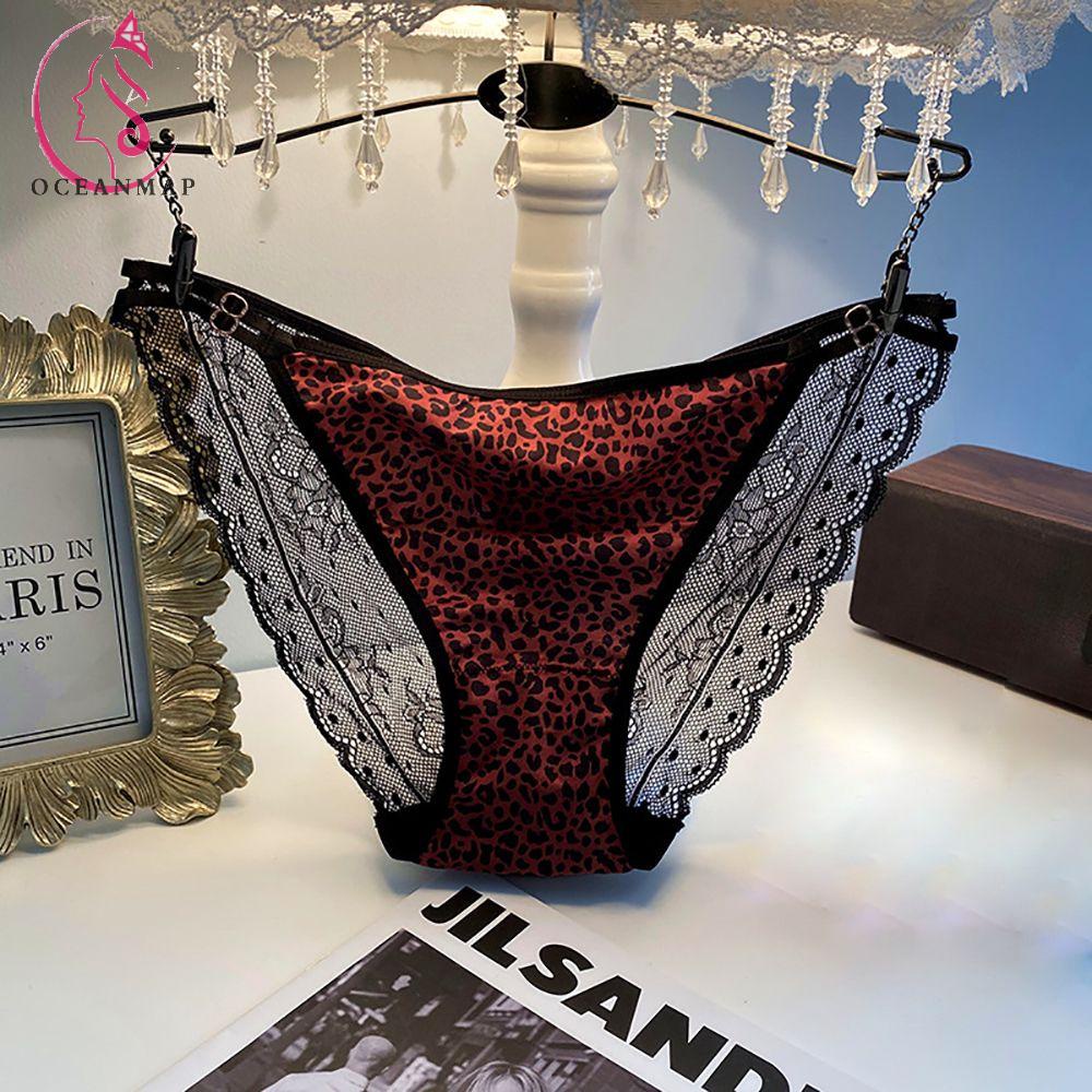OCEANMAP Quần Lót Nữ Họa Tiết Da Báo Gợi Cảm