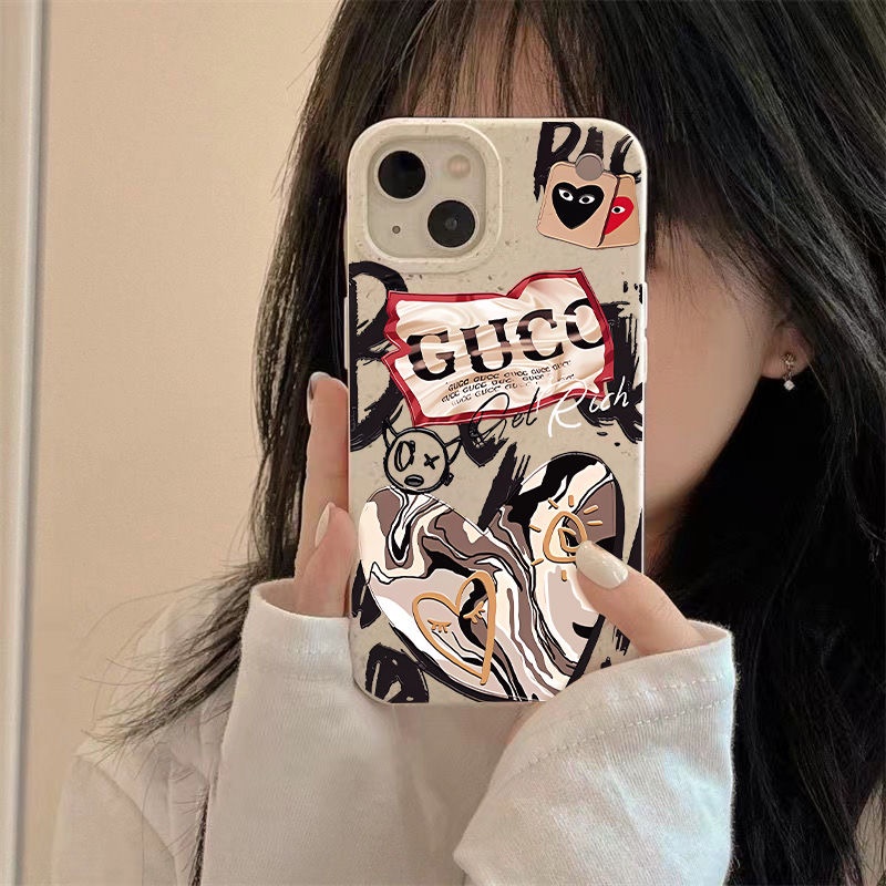 Ốp Điện Thoại Mềm Chống Sốc In Hình Trái Tim Cho Iphone 13Iphone 12 8 Plus 14 Pro 11 7 IM1E