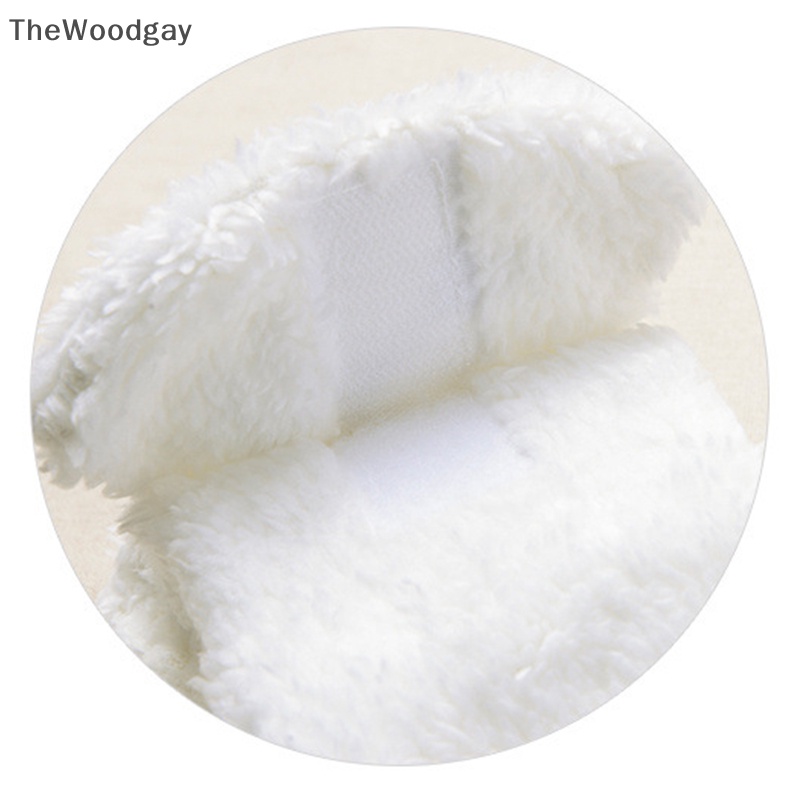 Băng Đô Cài Tóc Bằng Vải Lông Cừu San Hô Hình Mèo Dễ Thương Cho Nữ