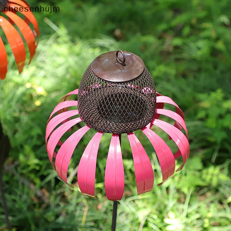 Bình Đựng Nước Bằng Kim Loại Hình Chú Chim Và Hoa Xinh Xắn Trang Trí Sân Vườn