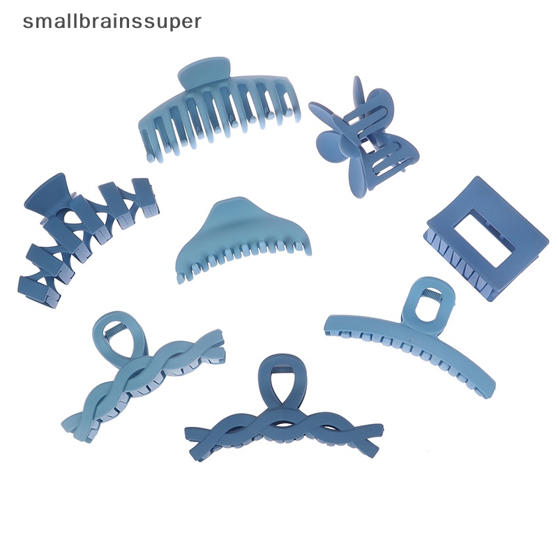 Set 8 Kẹp Tóc Màu Trơn Thời Trang Cho Nữ