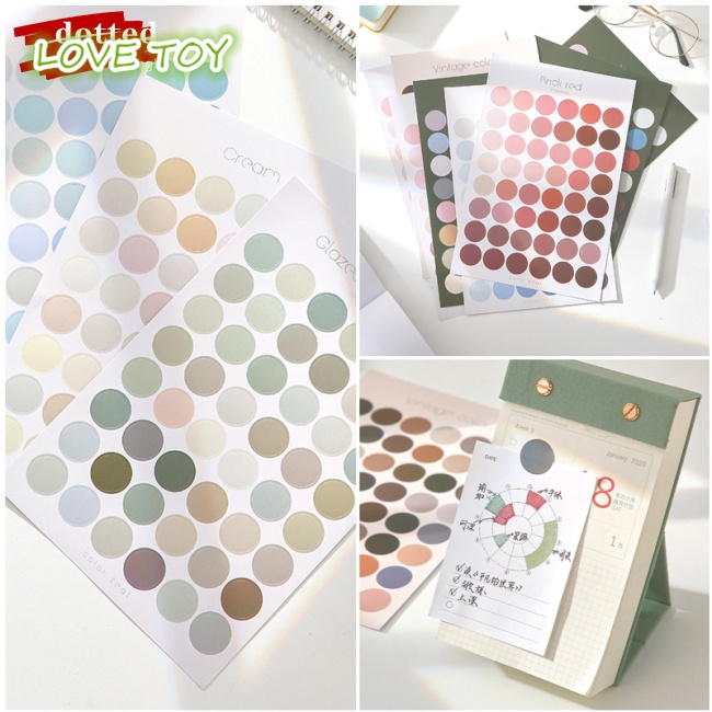 Nkodok Nhãn Dán Đánh Dấu Trang Trí Sổ Lưu Niệm Cơ Bản Đa Năng DIY