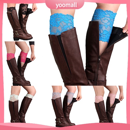 Vớ Giữ Ấm Chân Phối Ren Hoa Co Giãn Thời Trang Dành Cho Nữ