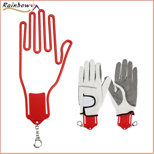 Set 4 Giá Đỡ Găng Tay Chơi Golf Bằng Nhựa Kèm Móc Khóa Tiện Lợi