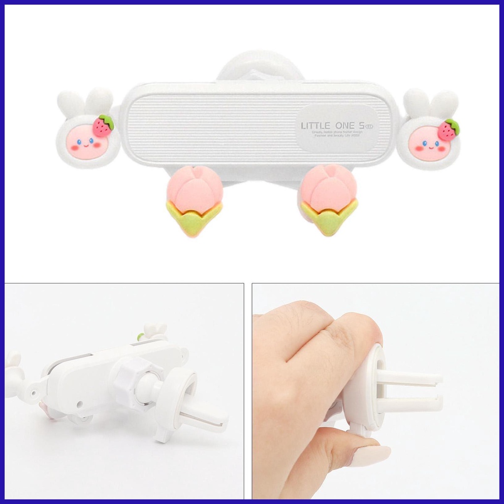 Giá Đỡ Điện Thoại Họa Tiết Hoạt Hình Có Thể Xoay 360 Độ Cho Xe Hơi