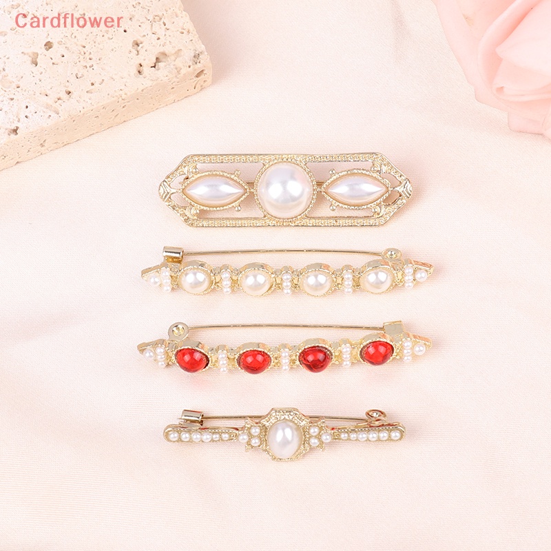 &lt; Cardflower &gt; Ghim Cài Áo Đính Ngọc Trai Phong Cách Cung Đình Cổ Điển Thời Trung Cổ Dành Cho Nữ Mới