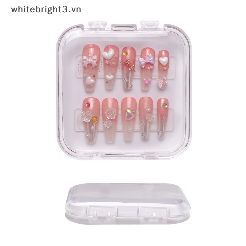 Hộp Đựng Trang Sức / Móng Tay Giả Bằng Acrylic Tiện Dụng DIY