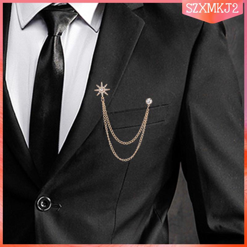 Trâm Cài Áo Hình Bông Tuyết Phong Cách Retro Cho Nam