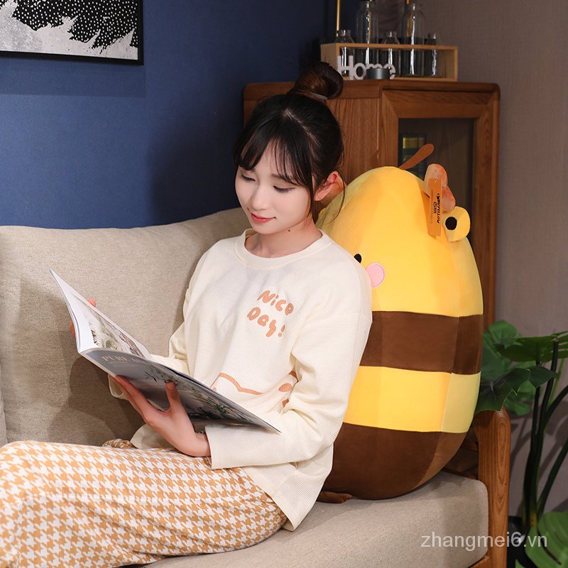 Chú Ong Nhồi Bông Dễ Thương Dùng Làm Gối Ôm