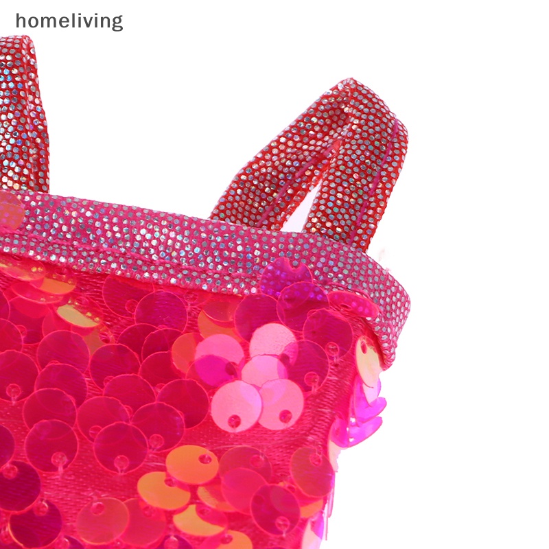 Đầm Ngắn Dáng Ôm Đính Kim Sa Lấp Lánh Dễ Thương 30cm Làm Quà Tặng Cho Bé Gái / Gia Đình DIY