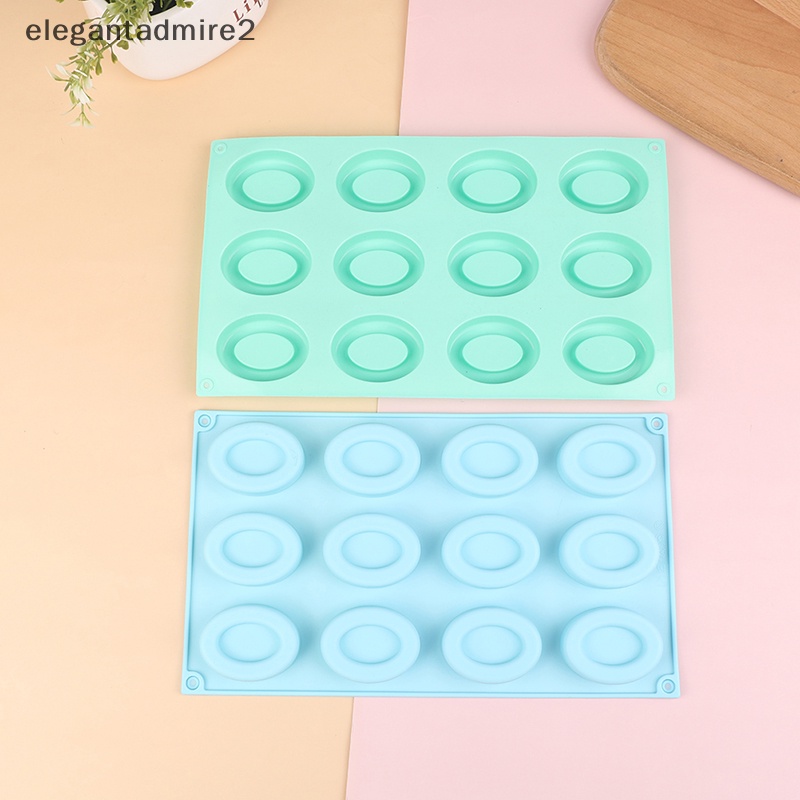 Khuôn Silicone Làm Bánh / Xà Phòng / Muffin / Socola Hình Oval 3D