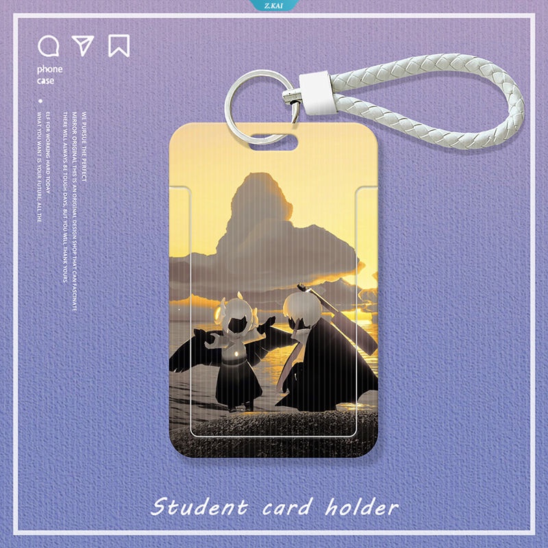 Vỏ Bảo Vệ Thẻ Sinh Viên Họa Tiết Bầu Trời Anime Kawaii Dễ Thương Sáng Tạo Có Dây Đeo Và Điều Khiển Truy Cập [Z