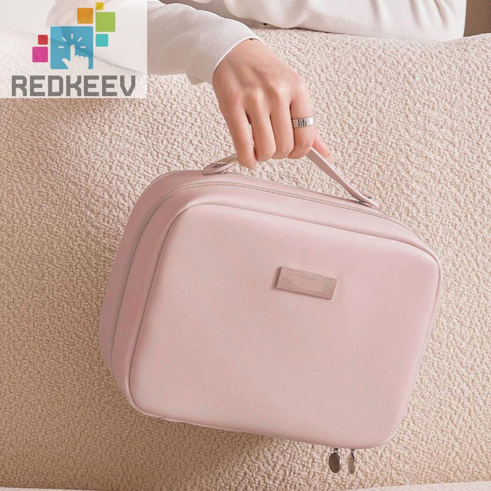 Túi Da PU Đựng Mỹ Phẩm Sức Chứa Lớn Tiện Dụng Cho Nữ