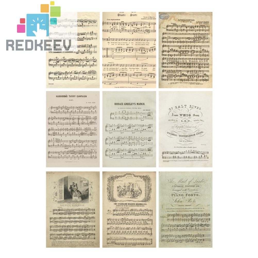 Bộ 30 Giấy Vẽ Tranh Nghệ Thuật Phong Cách Vintage