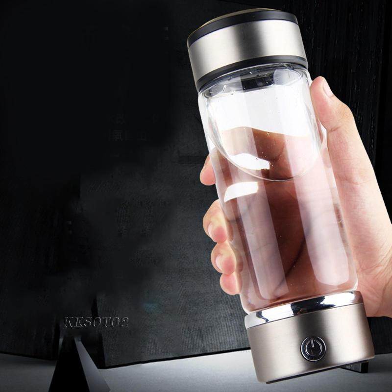 Bình Nước Thể Thao Bằng Kính Có Thể Sạc Lại Bằng Cổng USB Dùng Làm Quà Tặng Sinh Nhật Ngoài Trời