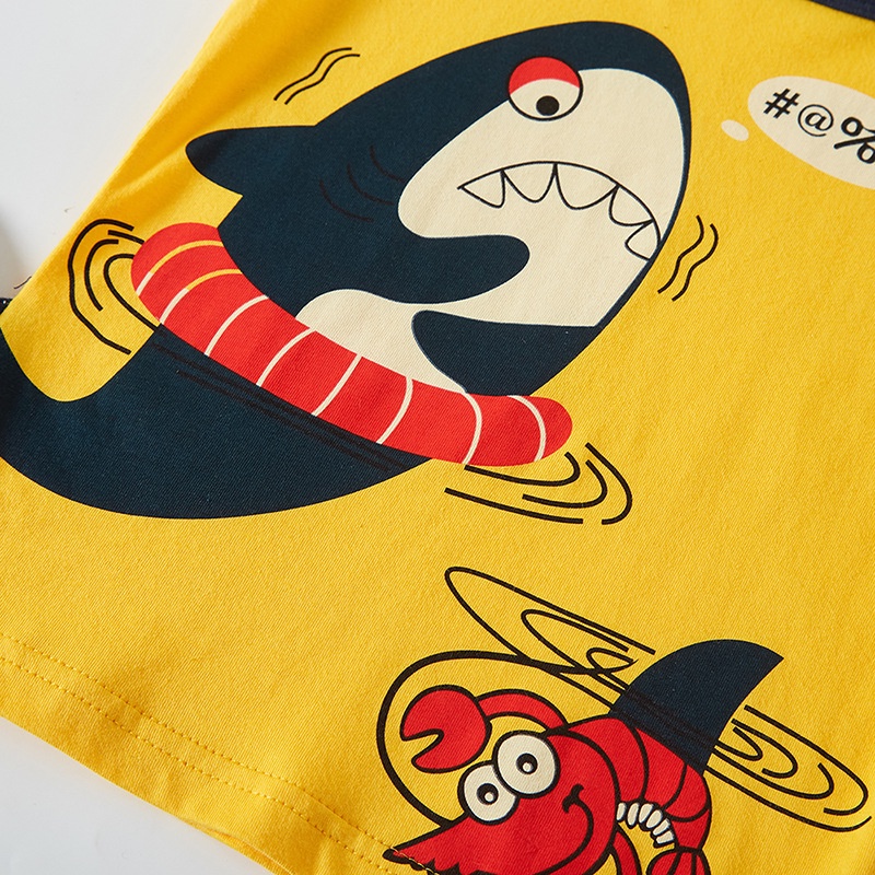 Áo Thun Cotton Tay Ngắn In Họa Tiết Hoạt Hình 3D Thời Trang Mùa Hè Dành Cho Trẻ Em 1-10Y 2023