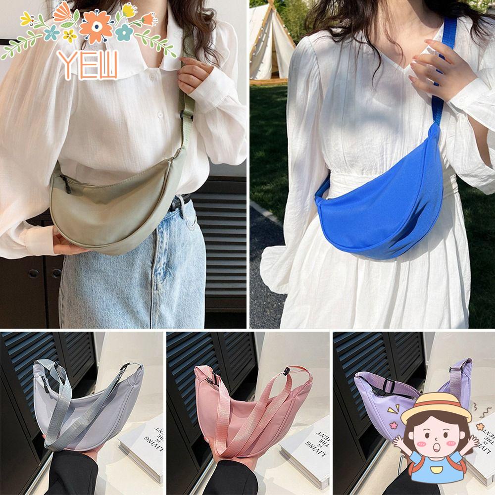 Túi Đeo Chéo Ngực Bằng Nylon Hình Bánh Bao Thời Trang