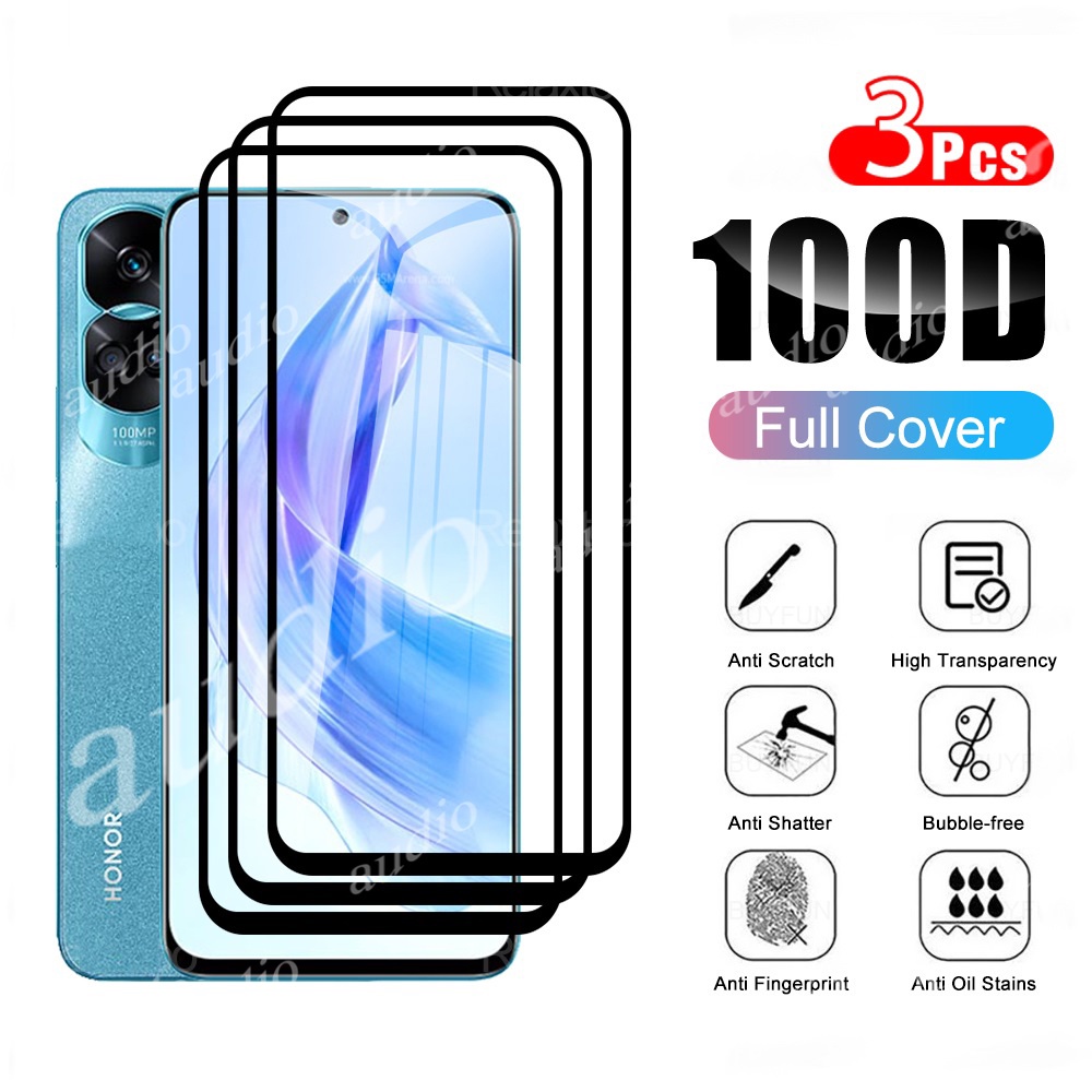 Set 3 Kính Cường Lực Bảo Vệ Màn Hình Điện Thoại Huawei Honor 90 Lite 9