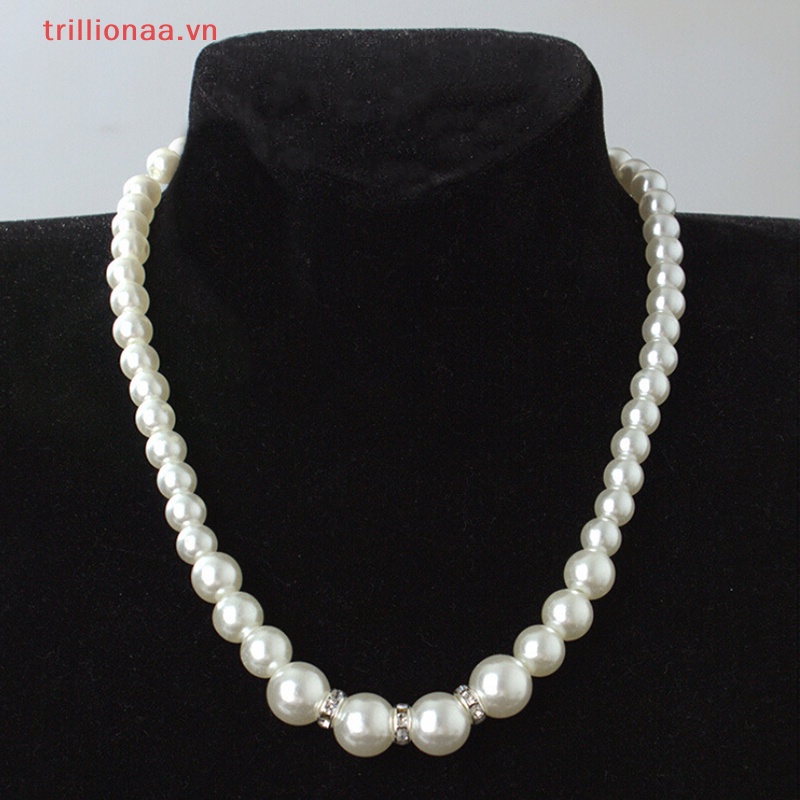 Bộ Trang Sức Đính Ngọc Trai Nhân Tạo Thời Trang Dành Cho Nữ