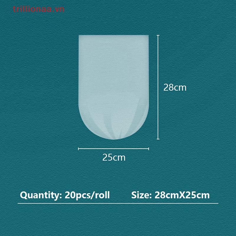 Set 100 Túi Đựng Rác Mini 5 Cuộn Dày Dặn Dùng Một Lần Cho Nhà Bếp