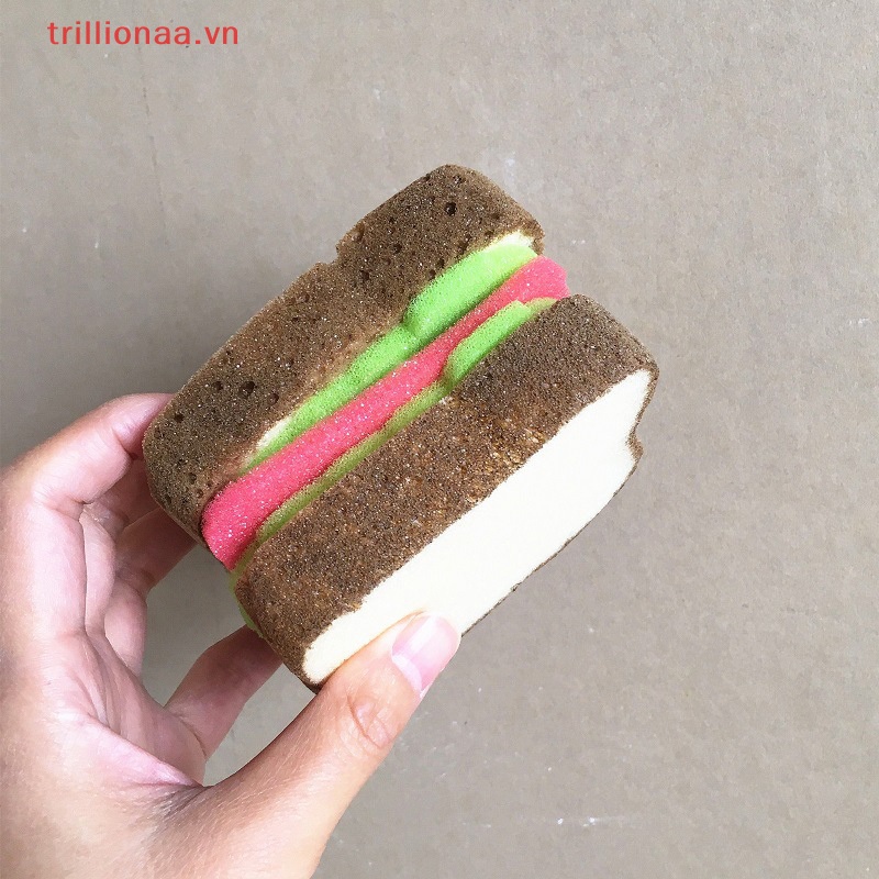 Mút Rửa Chén Hình Bánh Mì Trillionaa Độc Đáo Tiện Dụng Cho Nhà Bếp