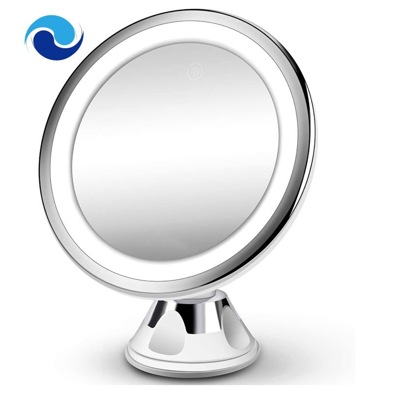 Gương Trang Điểm Phóng Đại 10 Lần Có Đèn LED 3 Màu Và 28 Bóng Chiếu Sáng