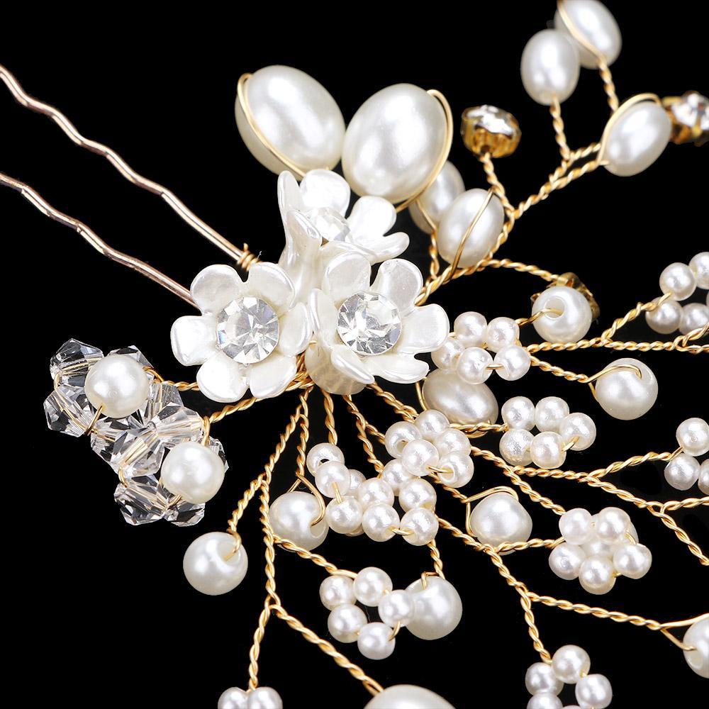 Trâm Cài Tóc Chữ U Bằng Kim Loại Họa Tiết Hoa Thời Trang Cho Nữ