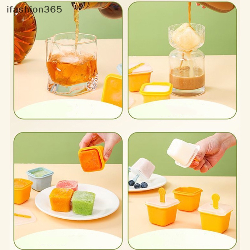 Khuôn Làm Kem Que Mini Bằng Silicon Cấp Thực Phẩm Diy Thời Trang ifashion365