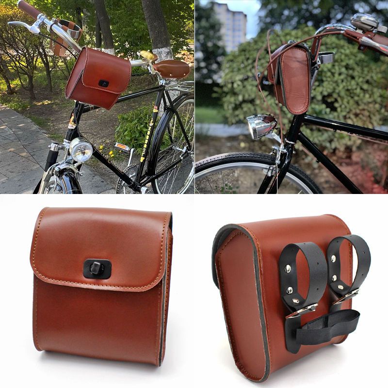 Túi Da Đựng Đồ Dùng Treo Tay Lái Xe Đạp Tiện Dụng