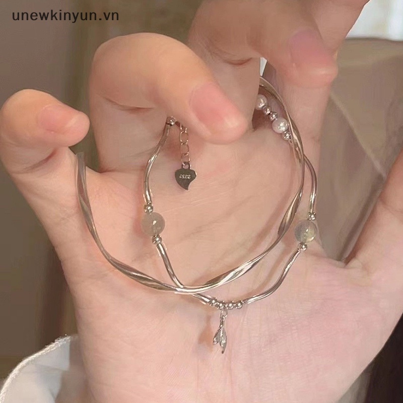 1 Bộ Vòng Tay Dạng Hở Hình Đuôi Cá Đơn Giản Thanh Lịch Có Thể Điều Chỉnh Cho Nữ