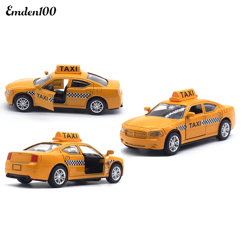 Mô Hình Xe Taxi Emden Emden 1 / 32 Bằng Hợp Kim Có Đèn LED Và Âm Thanh Giáo Dục Cho Bé