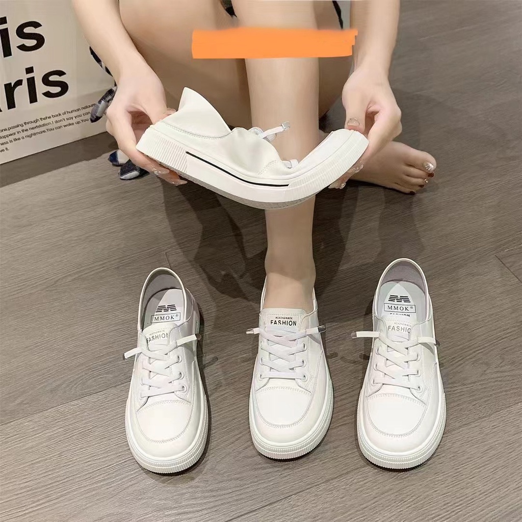 Giày Thể Thao Màu Trắng Thiết Kế Mỏng Thời Trang Mùa Hè Dành Cho Nữ J6O0