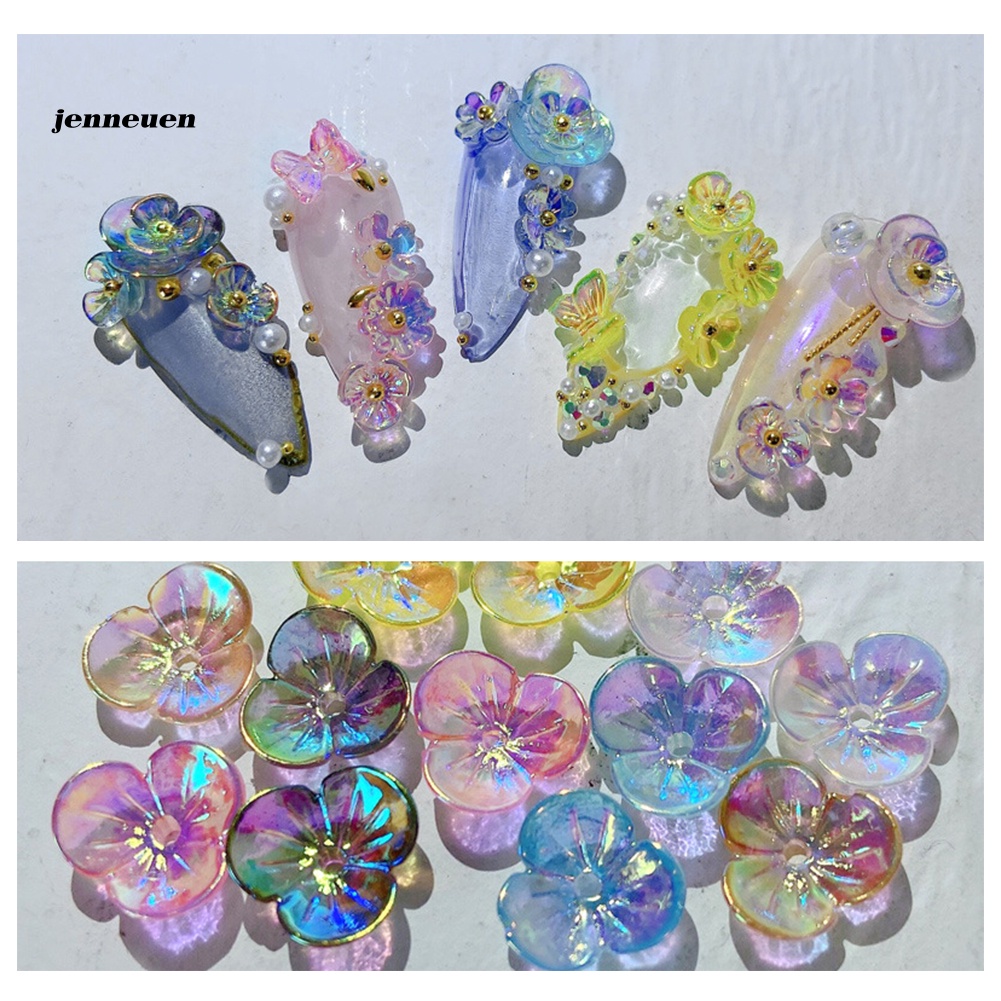 Đá Pha Lê Họa Tiết Hoa Và Bướm Trang Trí Móng Nghệ Thuật