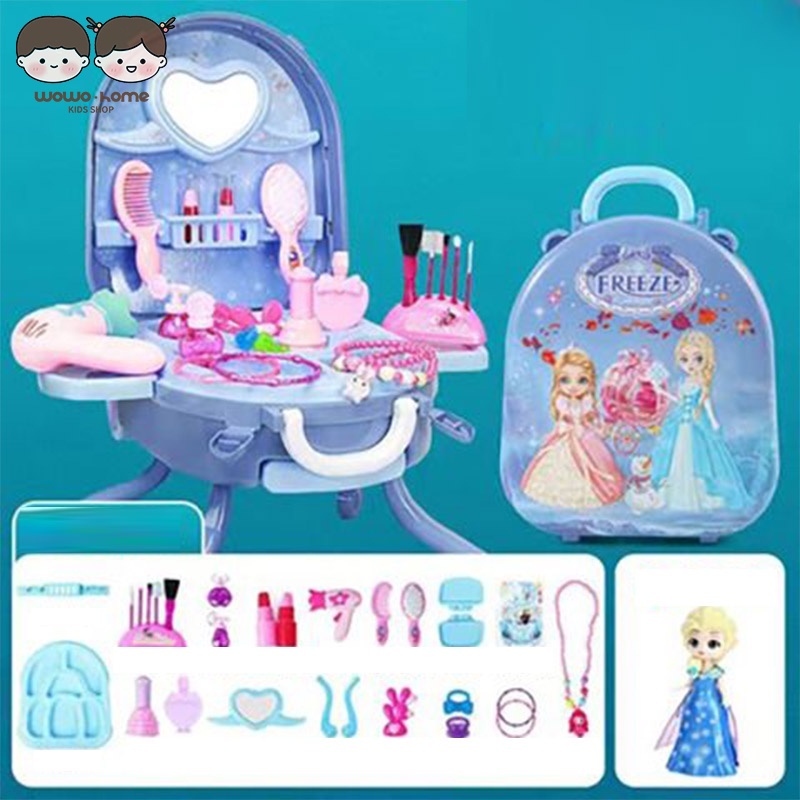 Bộ Đồ Chơi Trang Điểm Giả Không Độc Hại Dễ Thương Cho Bé Gái 3-6 Tuổi