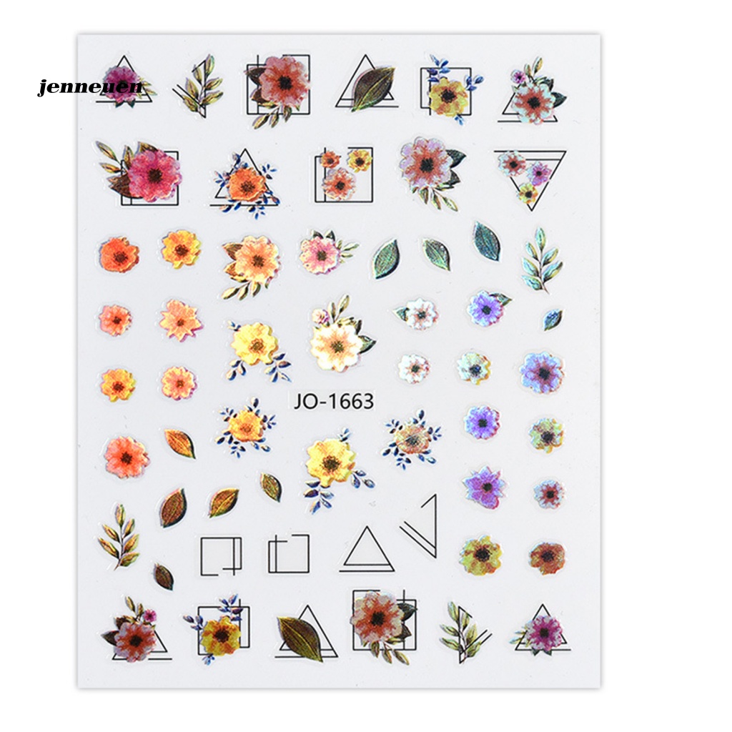 Miếng Dán Trang Trí Móng Tay Họa Tiết Tinh Tế Dễ Dàng Tẩy Rửa