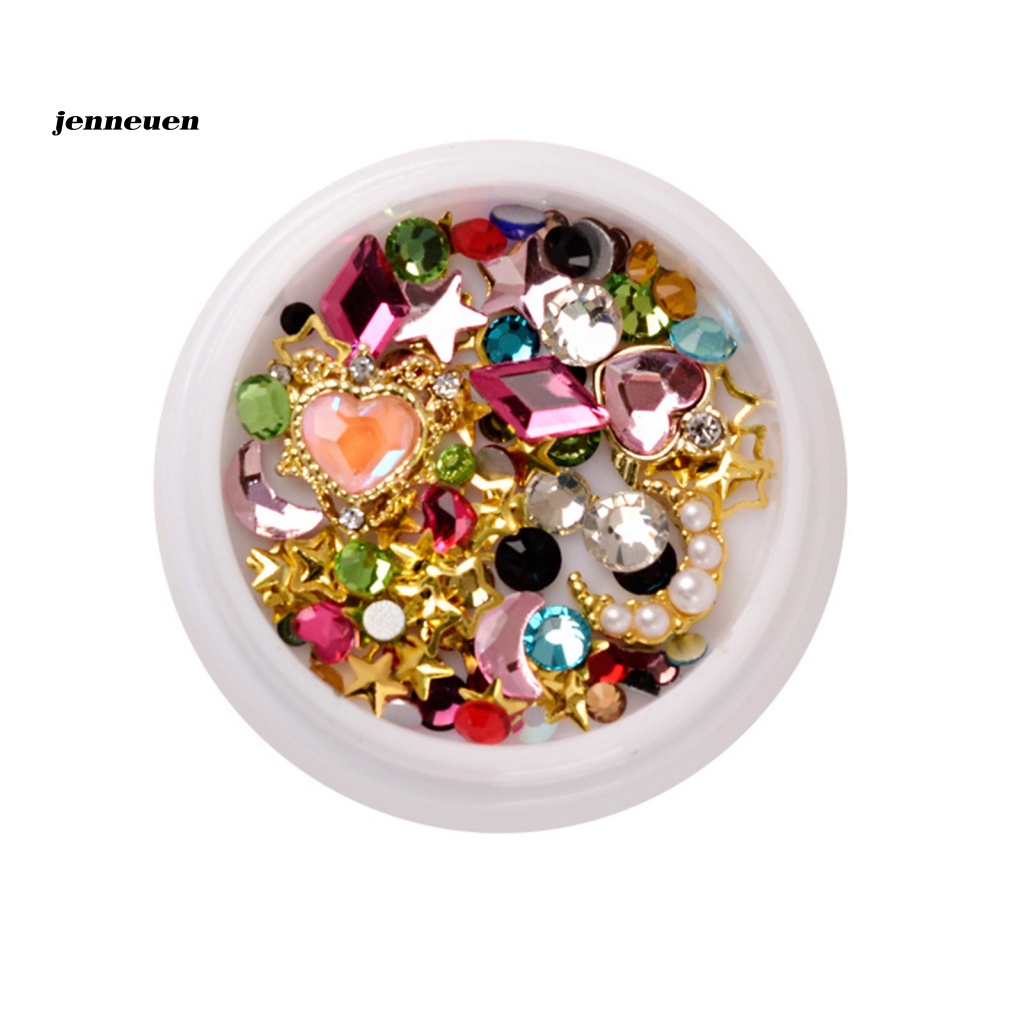 1 Hộp Phụ Kiện Trang Trí Móng Tay Hình Thủy Thủ Mặt Trăng Lấp Lánh DIY