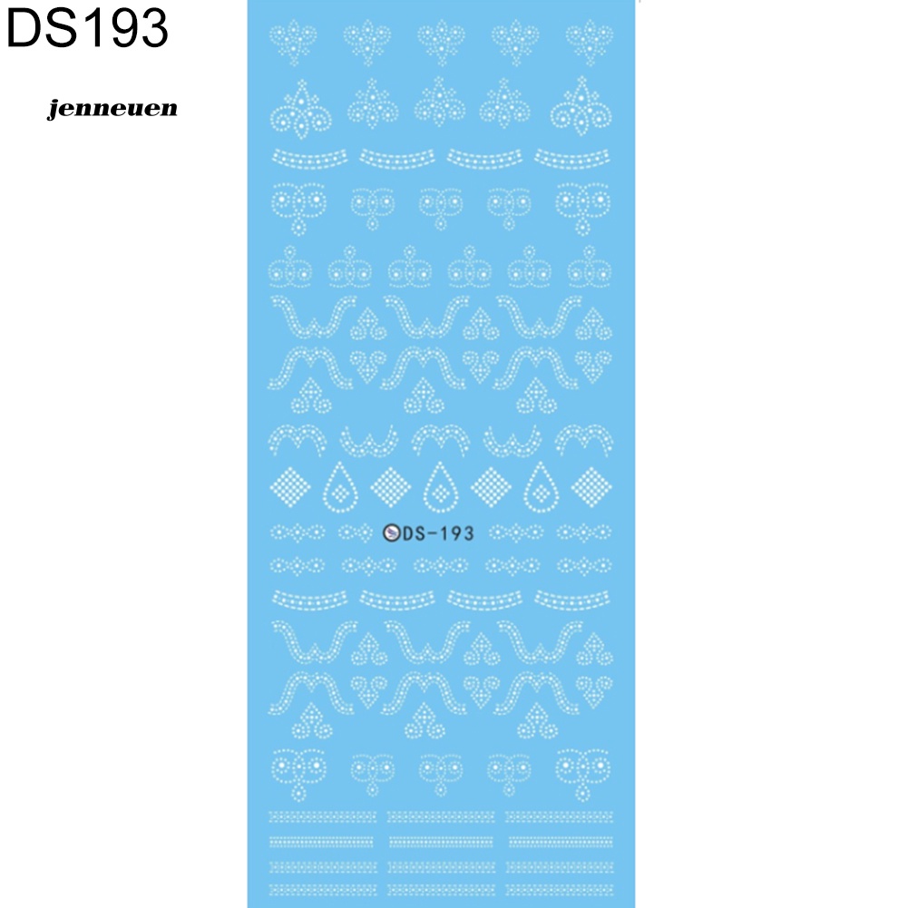 Miếng Dán Móng Chuyển Nước Trang Trí Nghệ Thuật DIY