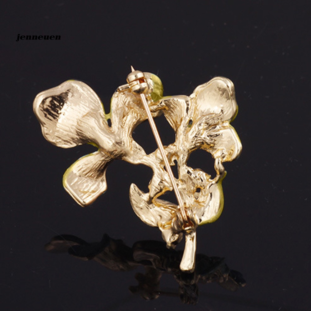 Ghim Cài Áo Hình Hoa Đính Đá Thanh Lịch Cho Nữ