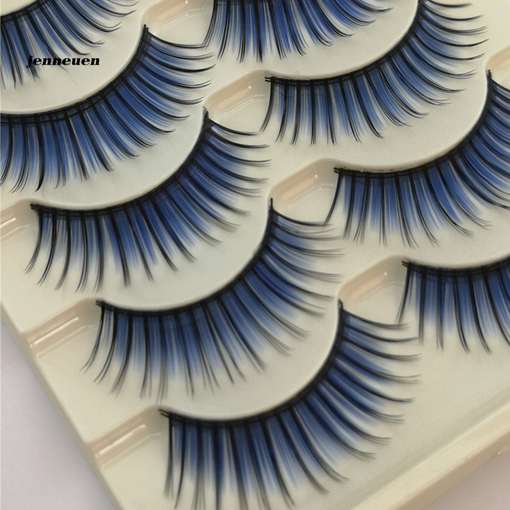 Lông Mi Giả Dày Dài Tự Nhiên Nhiều Màu Sắc Thời Trang