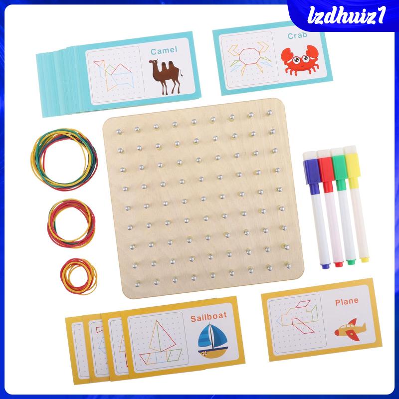 Bộ Đồ Chơi Hình Học Bằng Gỗ Dành Cho Trẻ Em