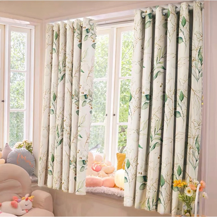 Rèm Vải Khoen Lỗ, Khoen Ri Đô, Rèm Dán LÁ XINH Chống Nắng