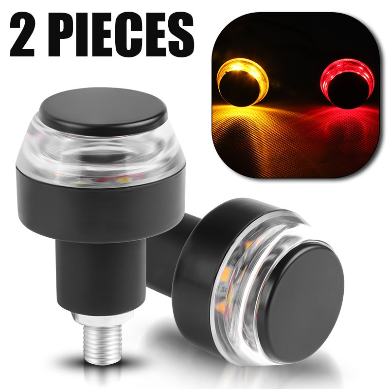 Đèn LED Xi Nhan 22mm Gắn Tay Lái Xe Máy Màu Hổ Phách