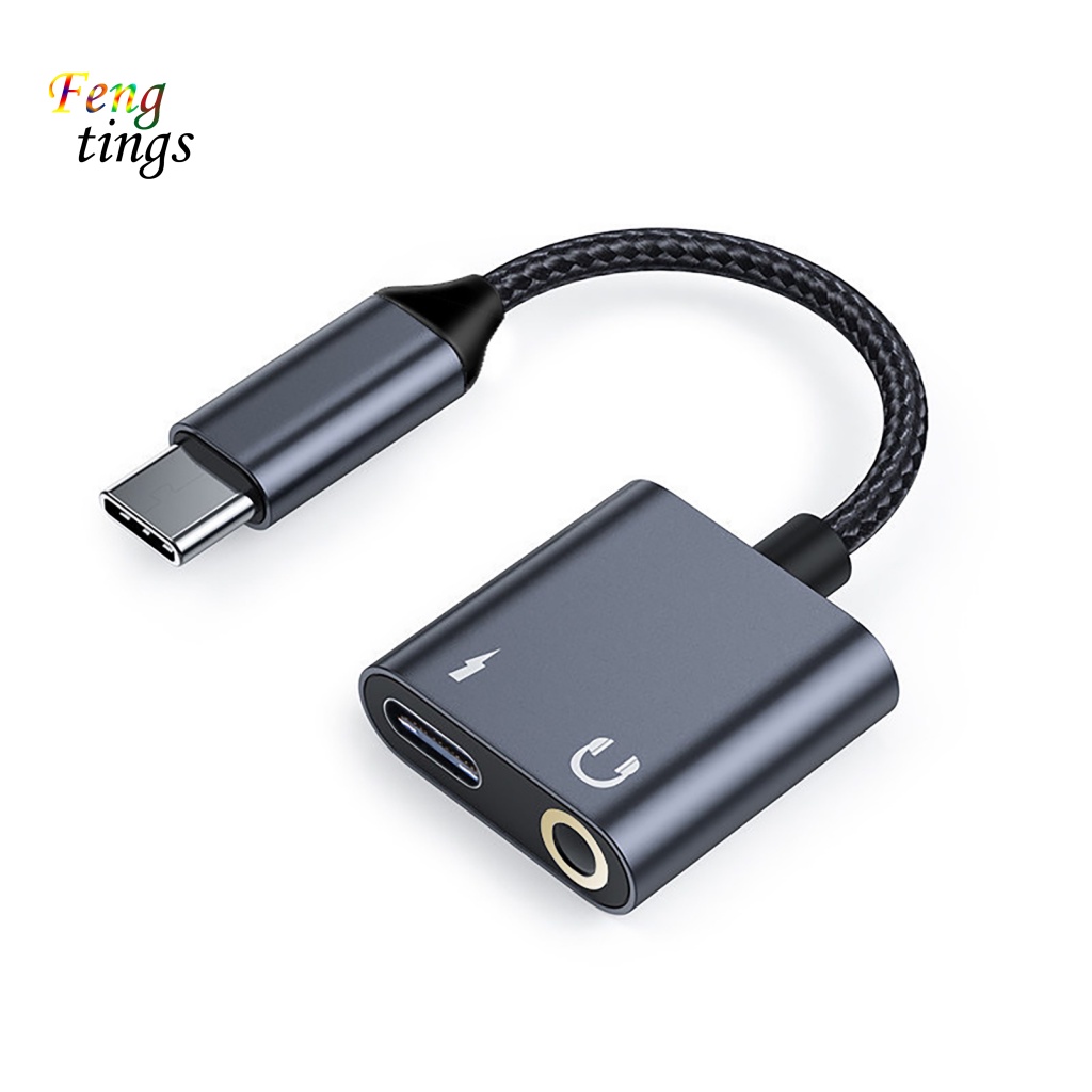 Cáp Chuyển Đổi Âm Thanh Type-C 2 Trong 1 Type-C Sang 35mm Chuyên Dụng Cho Điện Thoại