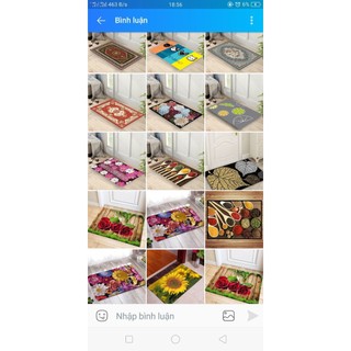 Thảm nỉ chùi chân 3D kt 40*60
