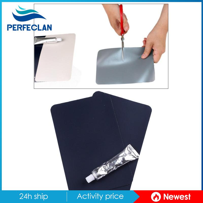 Bộ 2 Miếng Dán PVC Sửa Chữa Thuyền Bơm Hơi + Tuýp Keo 30ml