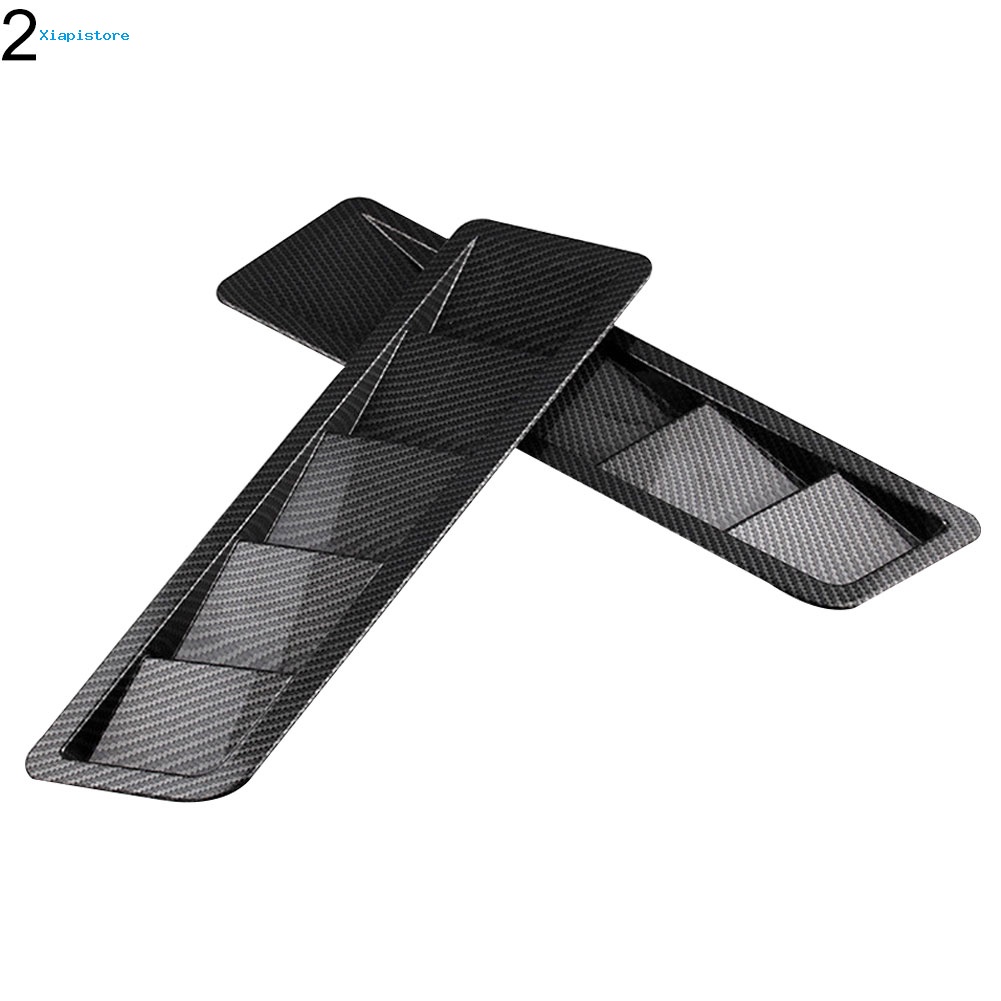 [Xiapistore] Bộ 2 Khung Nhựa ABS Làm Mát Không Khí Trang Trí Mui Xe Hơi