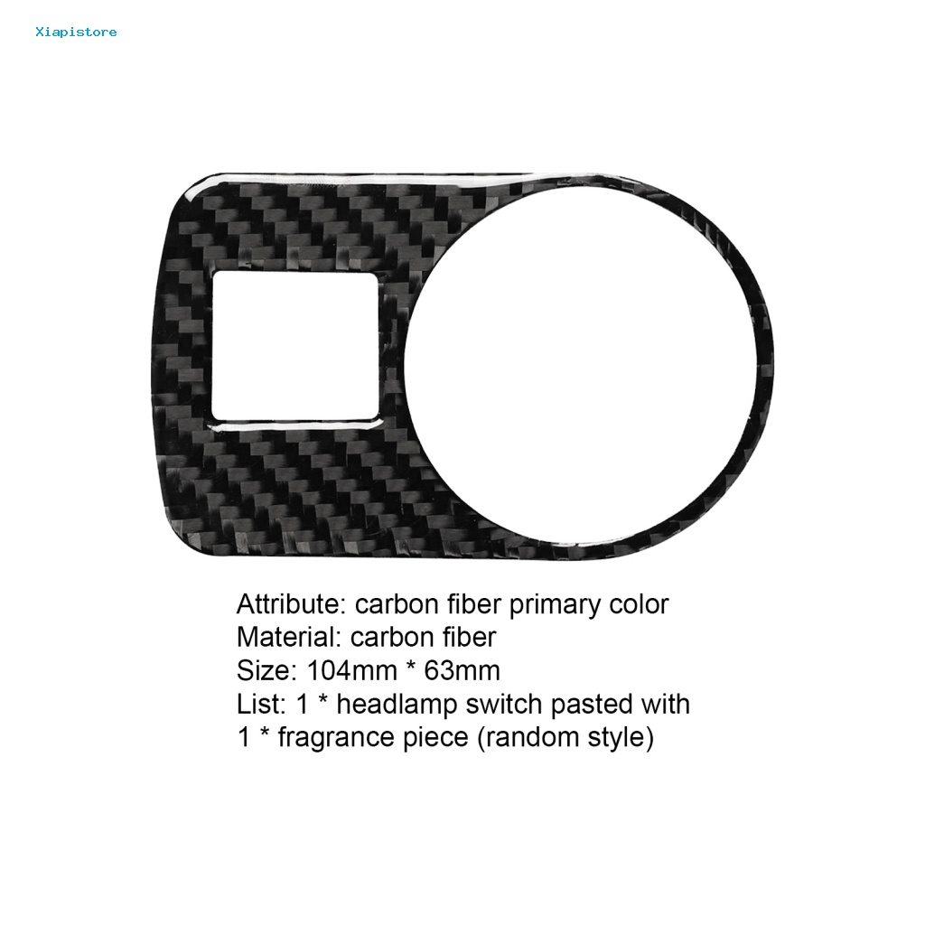 Khung Viền Công Tắc Đèn Pha Chống Trầy Bằng Sợi Carbon Cho Xe Hơi Audi TT 8N 8J MK123 TTRS 08-14