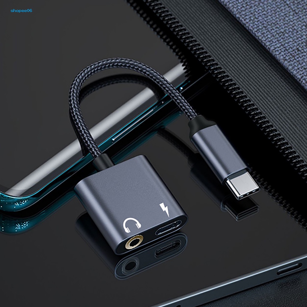 Cáp Chuyển Đổi Âm Thanh Đầu Type-C 2 Trong 1 Sang 35mm Cho Điện Thoại Di Động