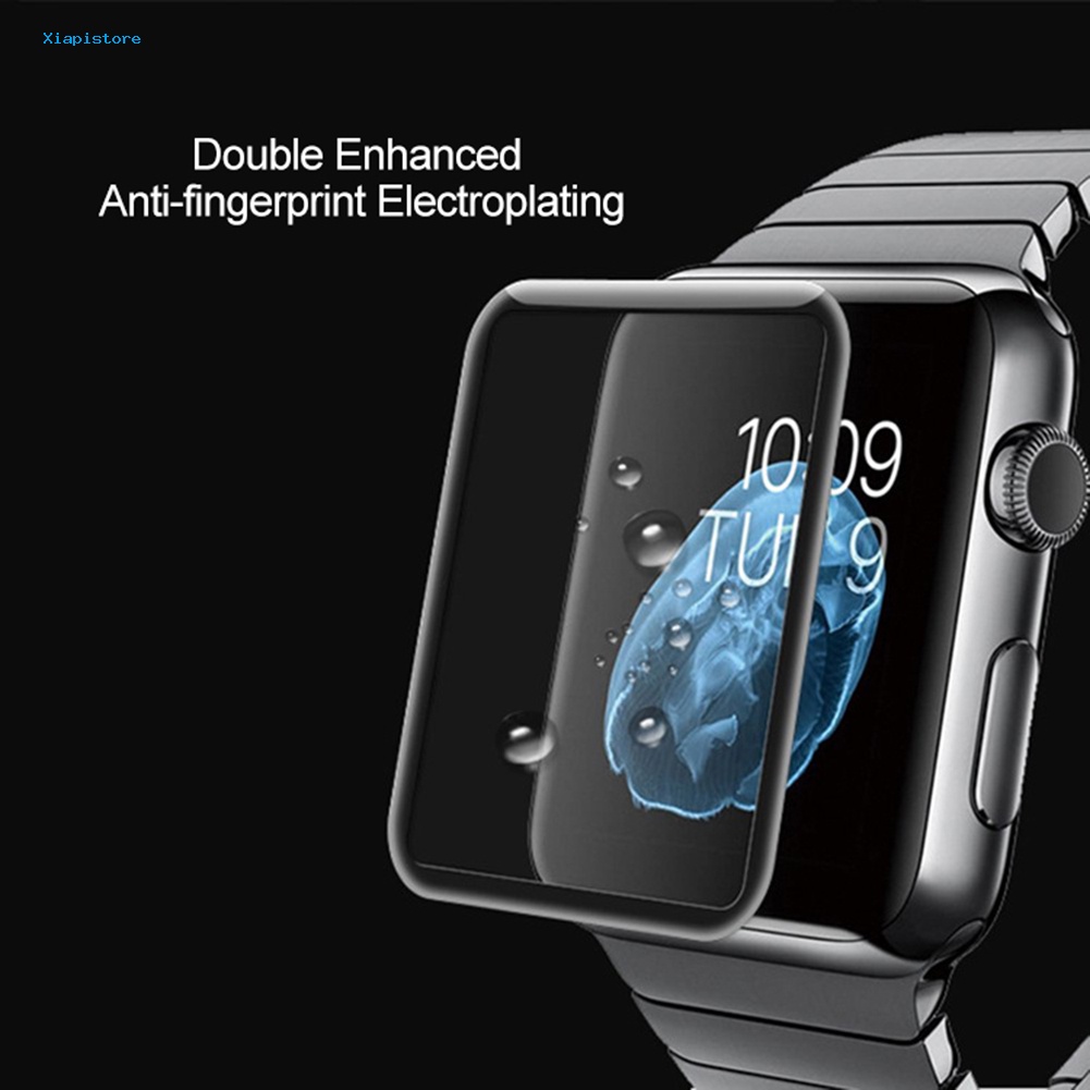 Kính Cường Lực Cong 3D Bảo Vệ Mặt Đồng Hồ Thông Minh Apple Watch 38 / 40 / 42 / 44mm
