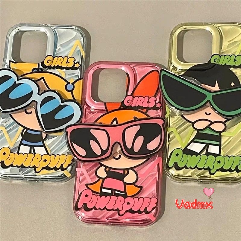 Ốp Điện Thoại Hình Powerpuff Girls Cho Vivo Y72 5G Y52 5G Y16 Y02S Y15S Y15A Y01 Y75S Y53S 5G S1 Pro Y9S V17 Nga Y83 Y81 Y85 V9